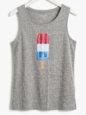 NWOT Popsicle Graphic Gray Tank Top